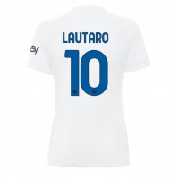 Inter Milan Lautaro Martinez #10 Fußballbekleidung Auswärtstrikot Damen 2023-24 Kurzarm